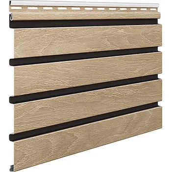 Stavební materiál Profile VOX SVXP 06 Wood Siding Fronto V Black 60 cm 1 ks černý
