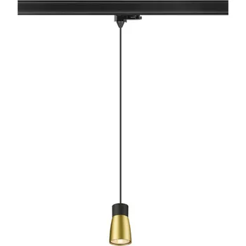 BIG WHITE (SLV) PURI 2.0 Dome 3~ závěsné světlo, GU10, délka závěsu 200cm, 1x max. 6W, černá/zlatá 1008282