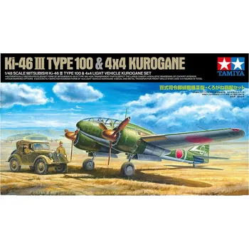 Plastikový model Tamiya Ki-46 III 100 & Kurogane