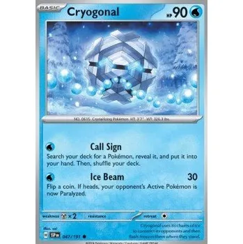 Karetní hra Pokémon SSP 047/191 Cryogonal - Surging Sparks Stav: Near Mint, Verze: NORMAL