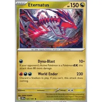 Volný čas Pokémon SSP 141/191 Eternatus - Surging Sparks Stav: Near Mint, Verze: HOLO