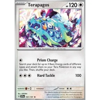Karetní hra Pokémon SSP 161/191 Terapagos - Surging Sparks Stav: Near Mint, Verze: REVERSE HOLO