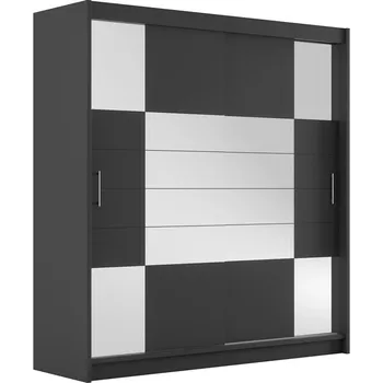 Šatní skříň STO ARUBA II 250 cm, Grafit