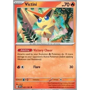 Volný čas Pokémon SSP 021/191 Victini - Surging Sparks Stav: Near Mint, Verze: NORMAL