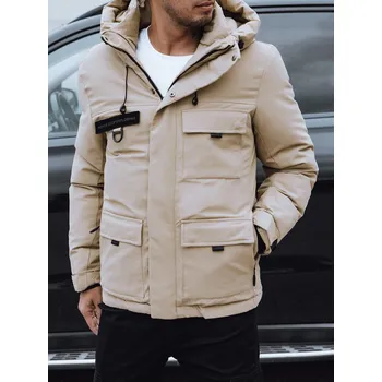 Pánský zimní kabát Pánská zimní bunda TX4756 Barva: Oranžová, Velikost: 2XL/56