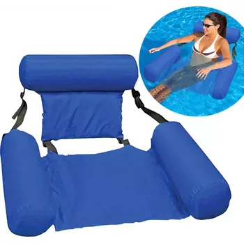 Nafukovací plovoucí křeslo do bazénu typu hamak 100 × 120 cm