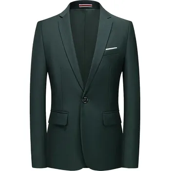 Společenské pánské sako na knoflík Barva: Zelená, Velikost: M