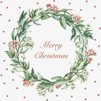 Ubrousky MERRY CHRISTMAS 20ks