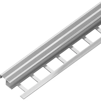 Stavební profil SP19/2 schodová lišta s protiskluzem Z, hliník, 12,5 mm, 2,5 m