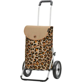 Nákupní taška Andersen Royal Shopper Tyra leo, kolečka s ocelovými dráty