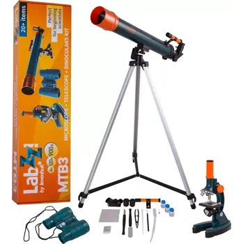 Sada mikroskopu, teleskopu a binokulárního dalekohledu Levenhuk LabZZ MTB3