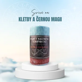 Svíčka 10,5 x 6 cm Svíce Kletby a černá magie