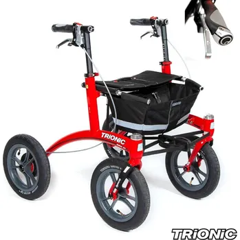Chodítko pro seniory Chodítko Trionic Walker 12er S Red - Guma S