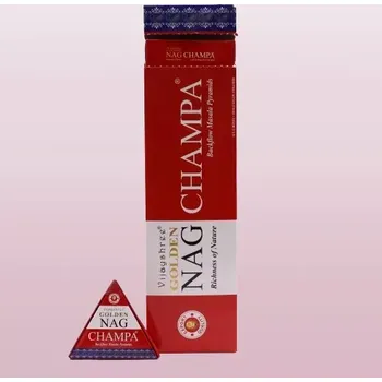 Čajovna 42g Jumbo Golden Nag Champa Back Flow vonné kužely (tekoucí dým)