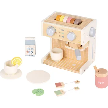 Dřevěná hračka Dřevěný kávovar s příslušenstvím