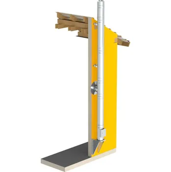 Komín Nerezový komín 150mm/4m konzole Premium+