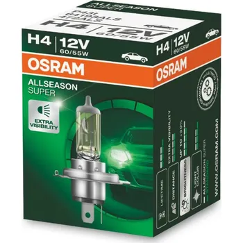 Autožárovka OSRAM H4 12V 60/55W P43t AllSeason 1ks 64193ALS