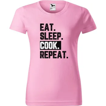 Dámské tričko DOBRÝ TRIKO Dámské tričko s potiskem Cook Barva: Růžová, Velikost: 3XL