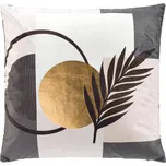 Douceur d'intérieur Polštář s dekoračním povlakem, metalický vzor, 45 x 45 cm