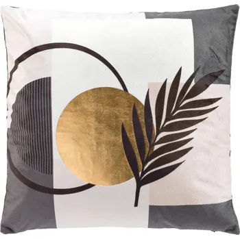 Dekorativní polštářek Douceur d'intérieur Polštář s dekoračním povlakem, metalický vzor, 45 x 45 cm