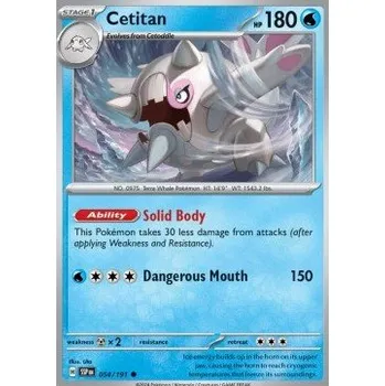 Karetní hra Pokémon SSP 054/191 Cetitan - Surging Sparks Stav: Near Mint, Verze: REVERSE HOLO