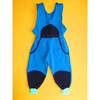 Pletex, ČR Tepláky s laclem Míša 2 Barva: tyrkysová + tmavěmodrá, Velikost: 98