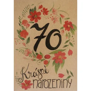 Přáníčko BeBechy – recyklovaný papír – 70