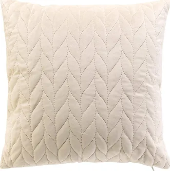 Dekorativní polštářek Douceur d'intérieur Sametový dekorační polštář, 40 x 40 cm, béžový