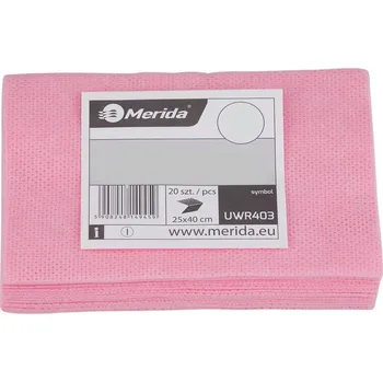 Prachovka Netkaná čisticí utěrka, červená, 25 x 40 cm, 20 ks