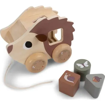 Hračka pro nejmenší FILIBABBA Tahací hračka Henning The Hedgehog