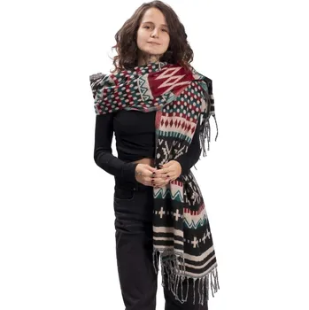 Šála Šála INDI červeno-černá s puntíky
