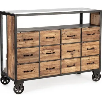 Komoda BIZZOTTO Dřevěná komoda MINDIL 122 cm 0721500