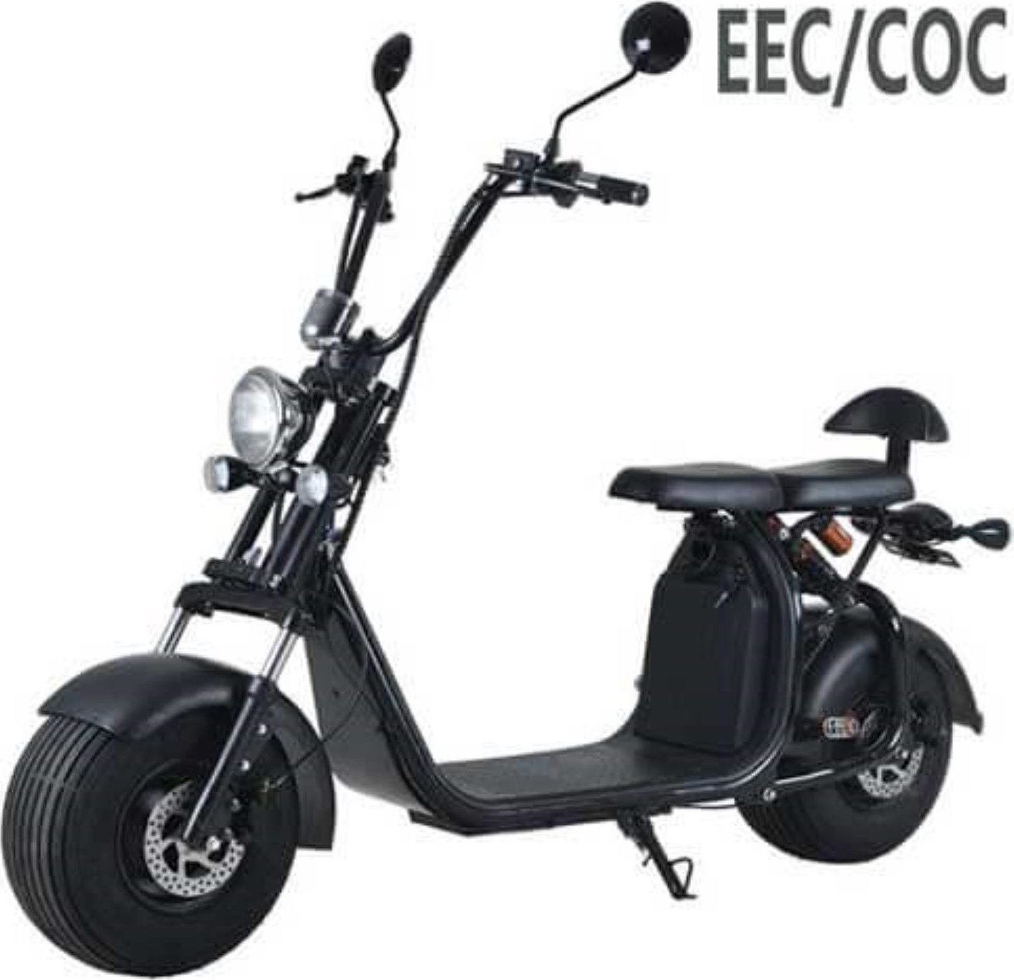 Elektrický skútr Citycoco - Černá