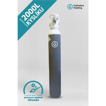 Kyslíková lahev CYLINDER Domácí kyslíková terapie Oxygen Set - tlaková láhev 10 L s ventilem Cavagna, objem kyslíku 2000 L Obsah média: Bez kyslíků Objem 2000L kyslíku