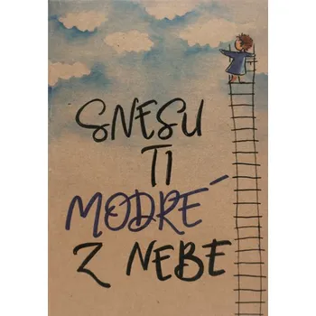 Přáníčko BeBechy – recyklovaný papír - Nebe