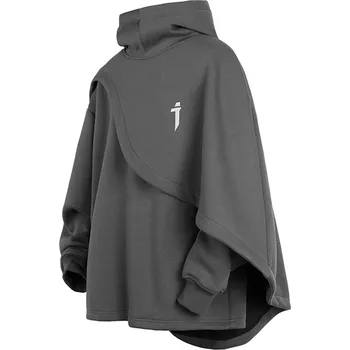 Pánská mikina Unisex hoodie s rolákem Barva: Šedá, Velikost: M