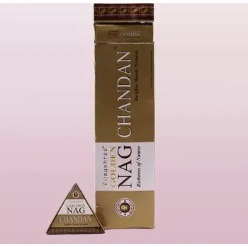 Čajovna 42g Jumbo Golden Nag Chandan Back Flow vonné kužely