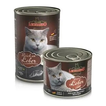 Krmivo pro kočku Leonardo Bohaté na játra balení 400 g - od psiskoty.cz