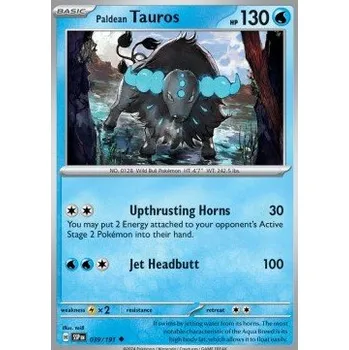 Volný čas Pokémon SSP 039/191 Paldean Tauros - Surging Sparks Stav: Near Mint, Verze: NORMAL