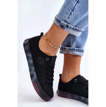 Dámské tenisky Dámské tenisky s barevnou platformou Big Star LL274237 Barva: Černá, Velikost: 37