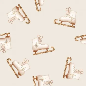 Zimní brusle Zlaté brusle - Béžová Materiál: Nepromokavá tkanina