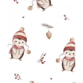 Vánoční dekorace Vánoční tučňák - Bílá Materiál: Nepromokavá tkanina