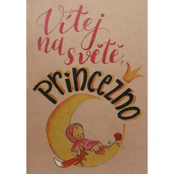 Přáníčko BeBechy – recyklovaný papír - Princezna