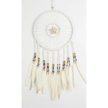 Lapač snů Lapač snů MUSSEL bílý / délka 48 cm