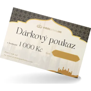 Tělový krém Dárkový poukaz 1 000 Kč