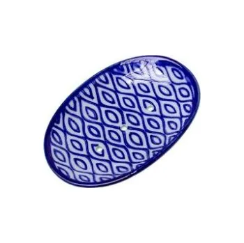 Mýdlenka Keramická mýdlenka oválná - vlnky