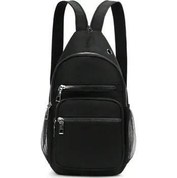Městský batoh Nylonový batoh Barva: Černá