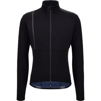 Cyklistická bunda SANTINI Cyklistická zateplená bunda - VEGA - černá L