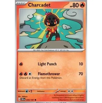 Volný čas Pokémon SSP 033/191 Charcadet - Surging Sparks Stav: Near Mint, Verze: NORMAL