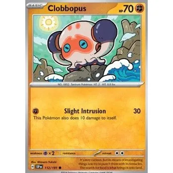 Sběratelská karetní hra Pokémon SSP 112/191 Clobbopus - Surging Sparks Stav: Near Mint, Verze: REVERSE HOLO